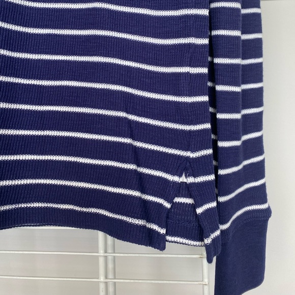 Polo Ralph Lauren Light Knit Long Sleeve Blue & White Pullover Sweater Medium - Picture 5 of 7
